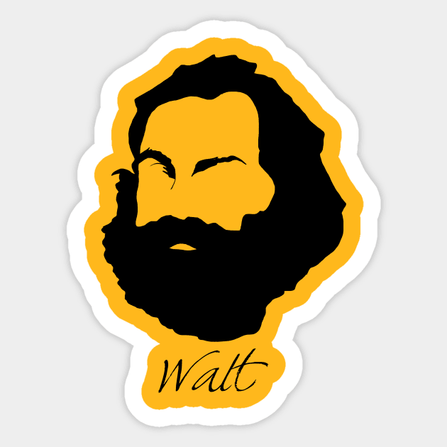 Walt Whitman Sticker by PoetandChef